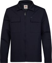 Petrol Industries - Heren Technisch overshirt met ritssluiting millline - Blauw - Maat M