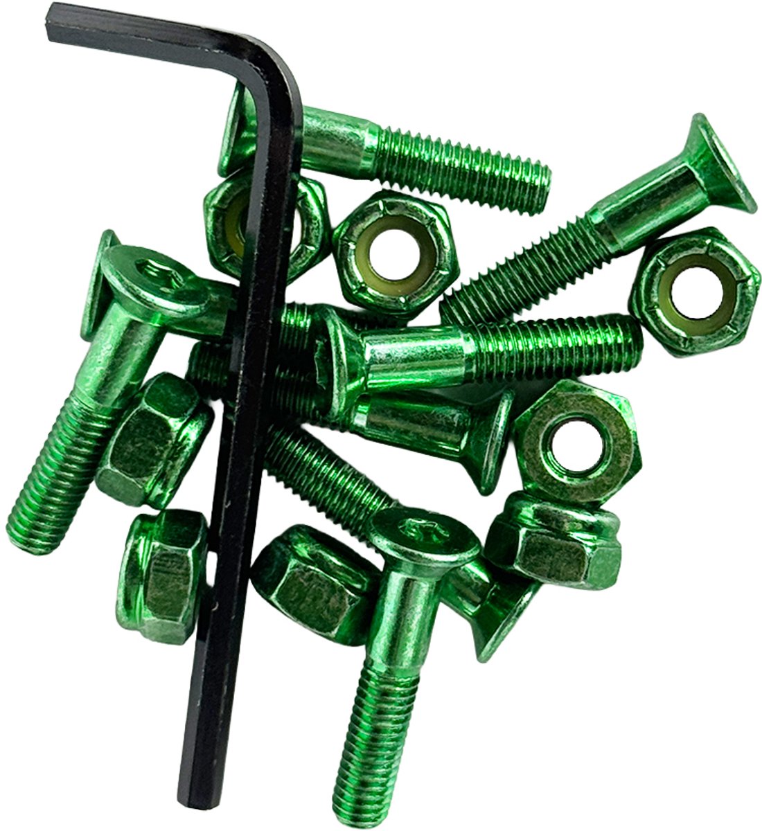 1" Allen anodized hardware (Green)