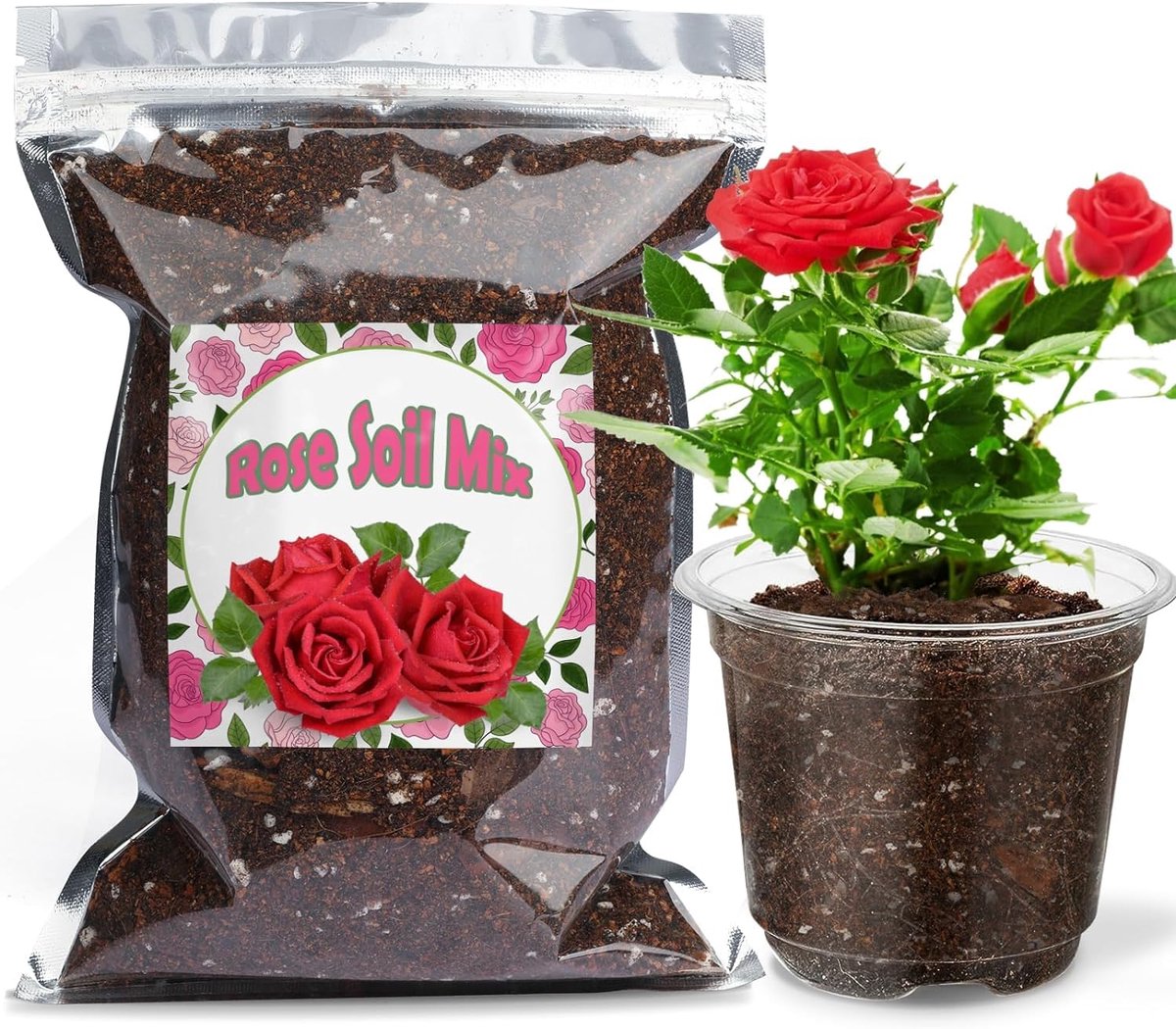 Potgrond voor Rozen 1L, Geschikt voor Kamerplanten en Getopte Rozen