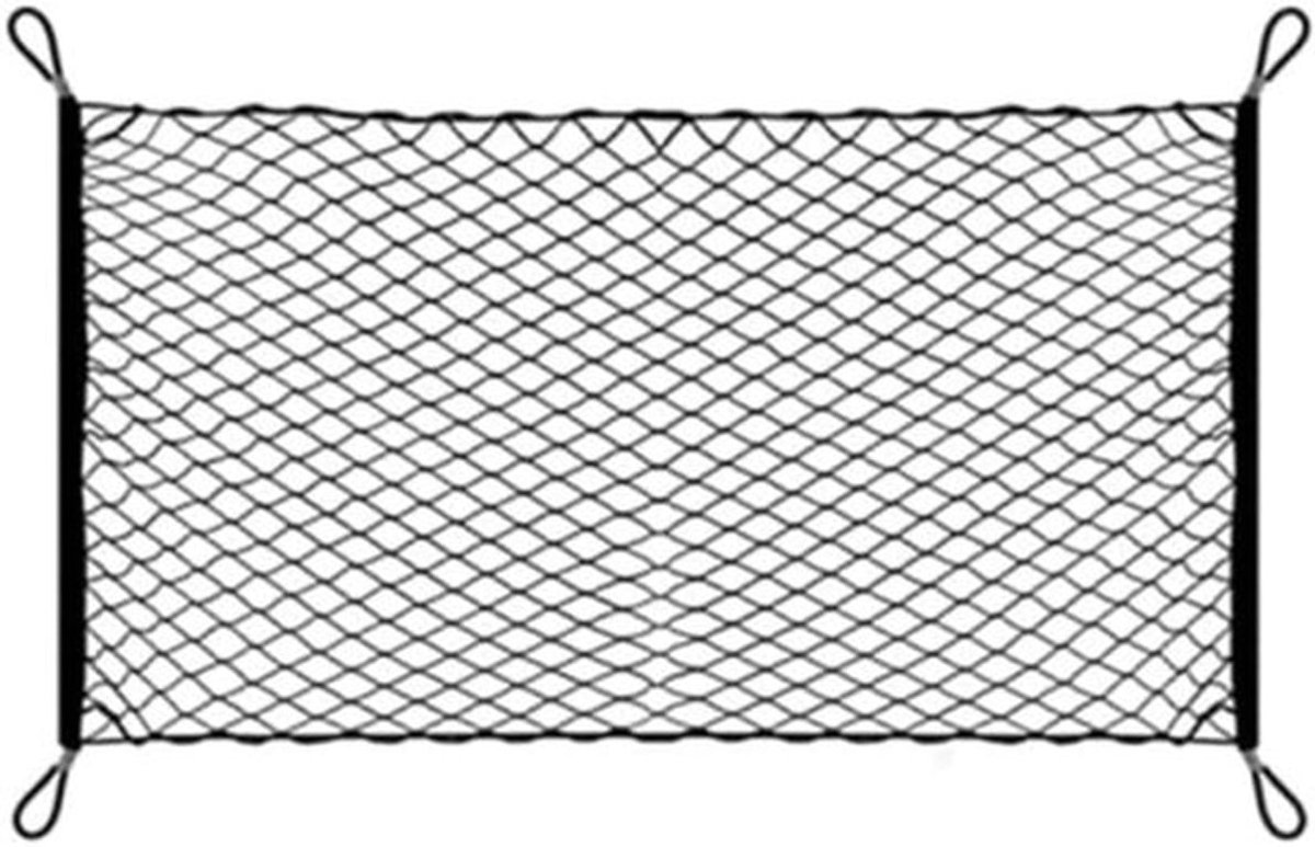 Auto Kofferbak Organizer - Nylon met 4 Haken voor SUV's - Auto's en Vrachtwagens (110 x 60 cm)