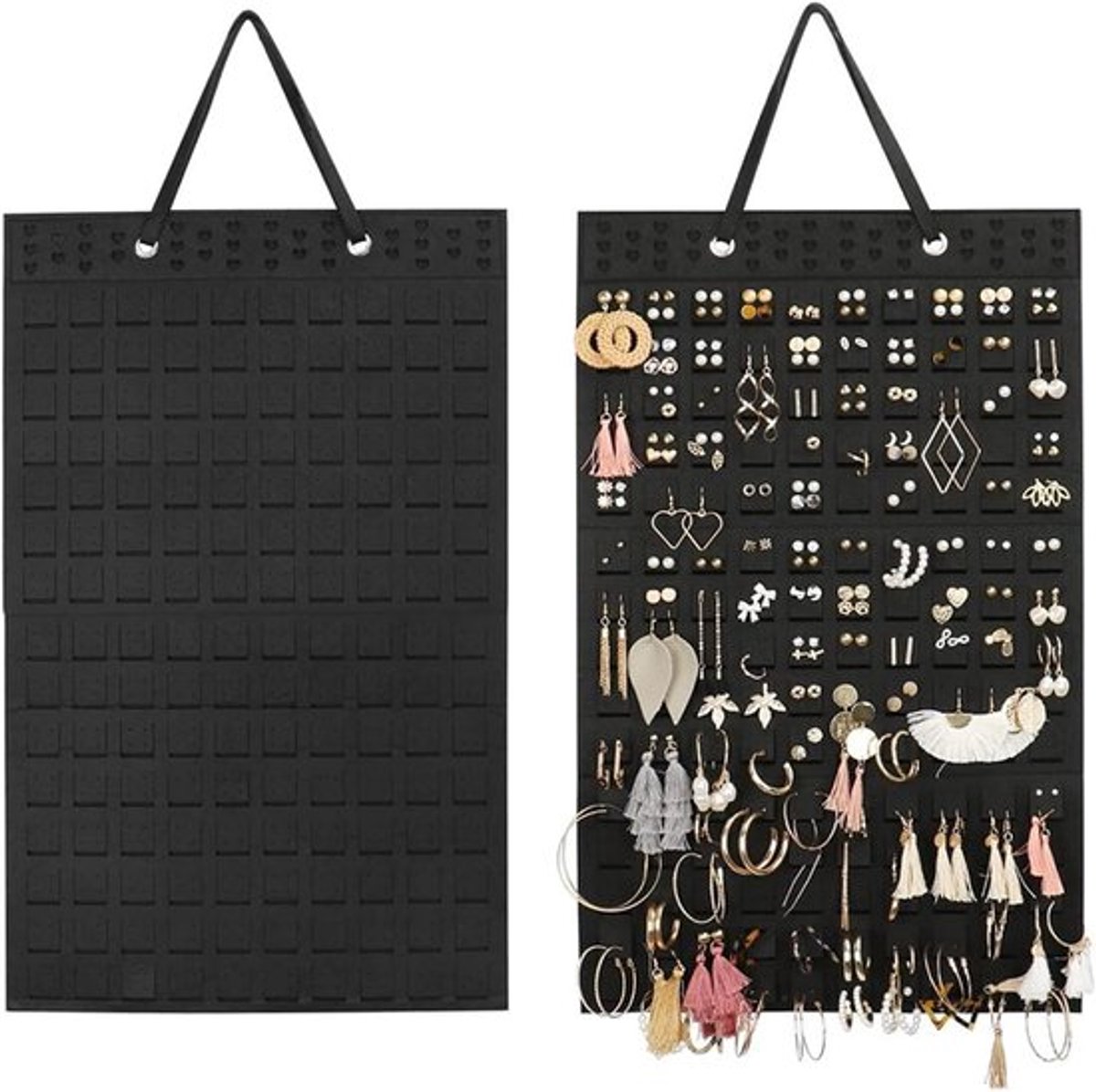 Oorbellenopslag - Sieraden - Hanger - Vilt - Organisator - Hangend - Dressoir - Opslag voor Verschillende Oorbellen - Houdt Tot 300 paren voor Vrouwen en Meisjes