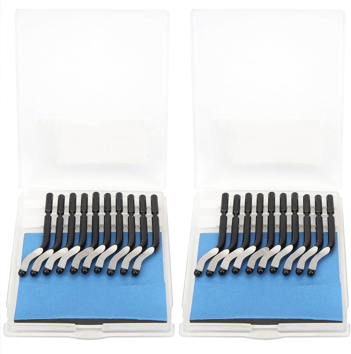 20pcs BS1010 Deburring Blades, HSS Rotary Deburring Blades Set Without Handle for Brass, Iron, Copper, PVC, Plastic - ShopVlot