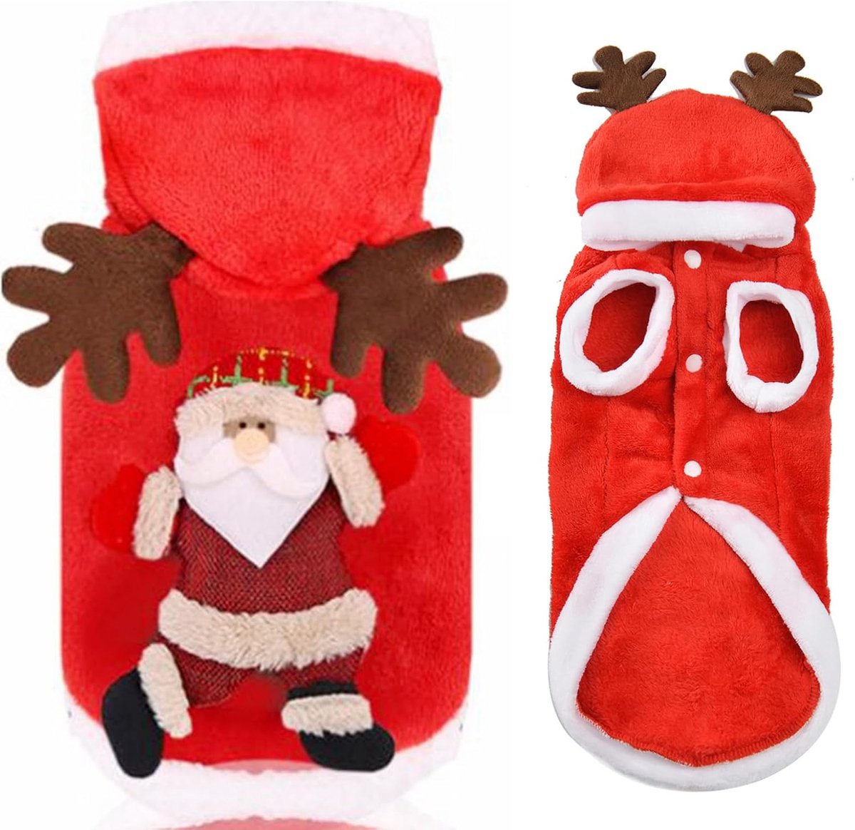 Dog Costume for Christmas, Pet Elk Christmas Costume, Pet Winter Puppy Clothes, Christmas Dog Clothes, Christmas - ShopVlot