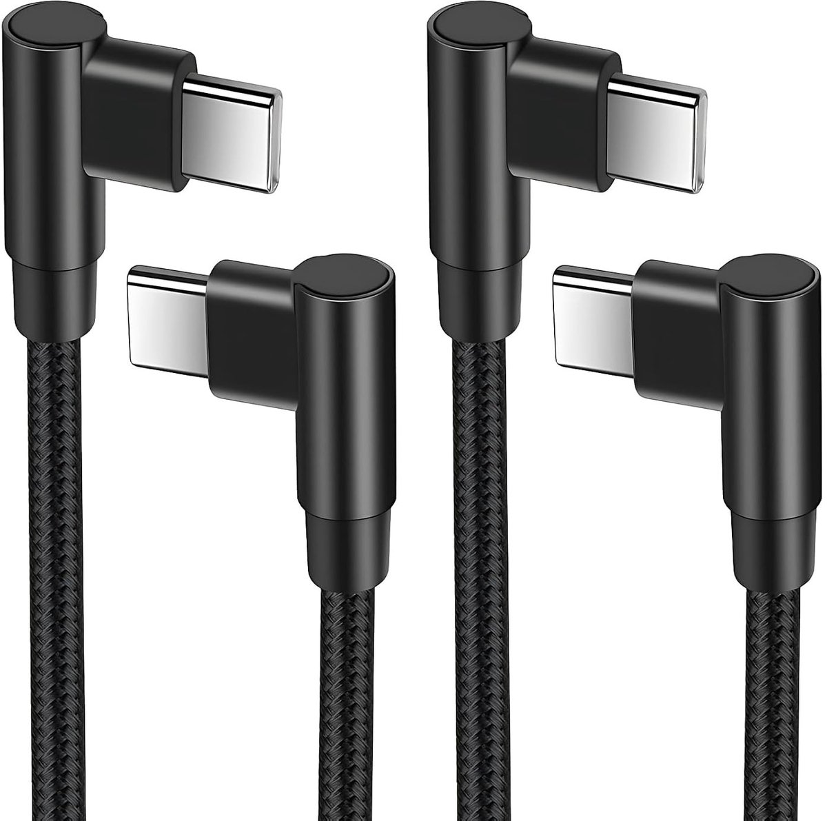 Korte 30cm USB C naar USB C Kabel - 60W Snellader, PD 3A 20V Type C Oplader voor iPhone 15, MacBook Pro en Samsung Galaxy