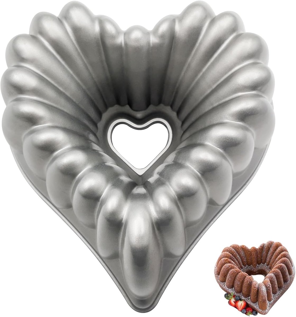 3D Hartvormige Cakevorm van Aluminium voor Feestelijke Decoraties, Bruiloften en Gezellige Gezinsbijeenkomsten