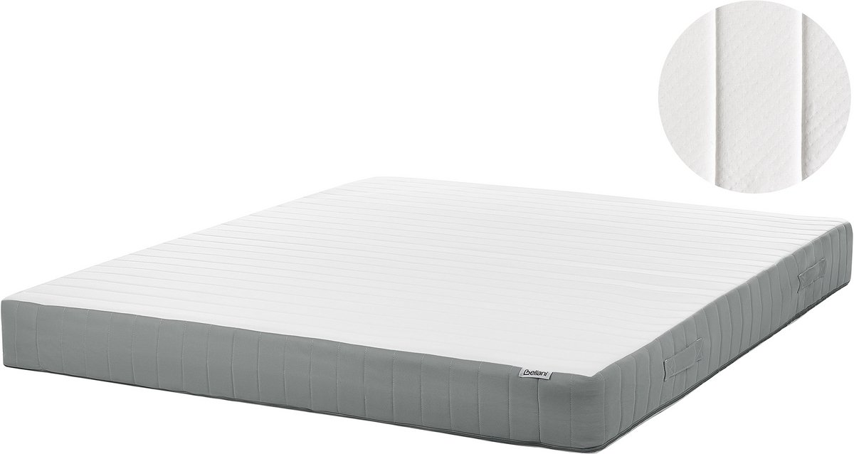 Beliani DRIFT - Pocketveringmatras medium - Wit - 180 x 200 cm - Pocketveren