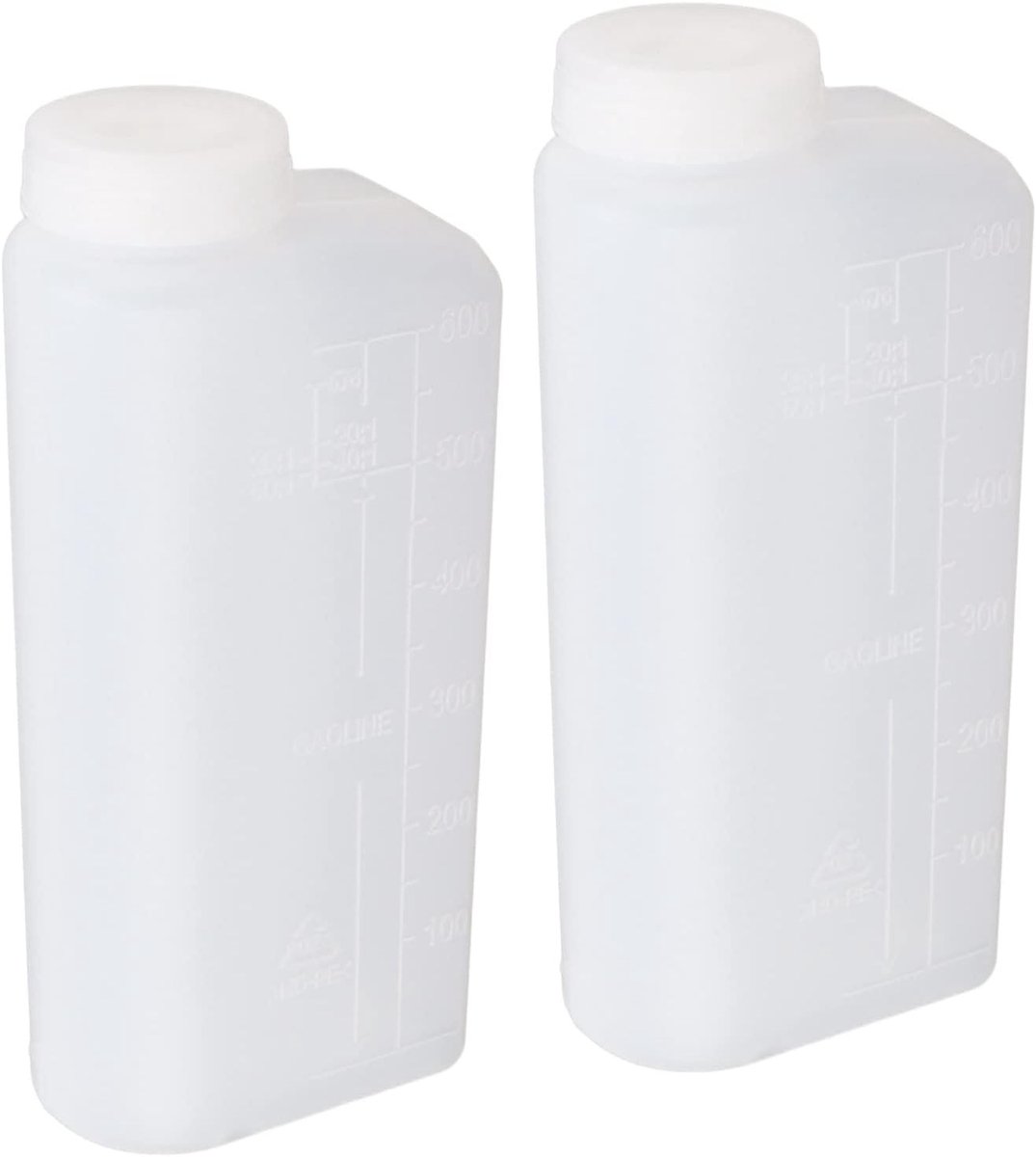 2-Takt Olie Mengfles 600ML voor Benzine, Ideaal voor Kettingzaag en Tuingereedschap, Duurzaam Nylon Plastic