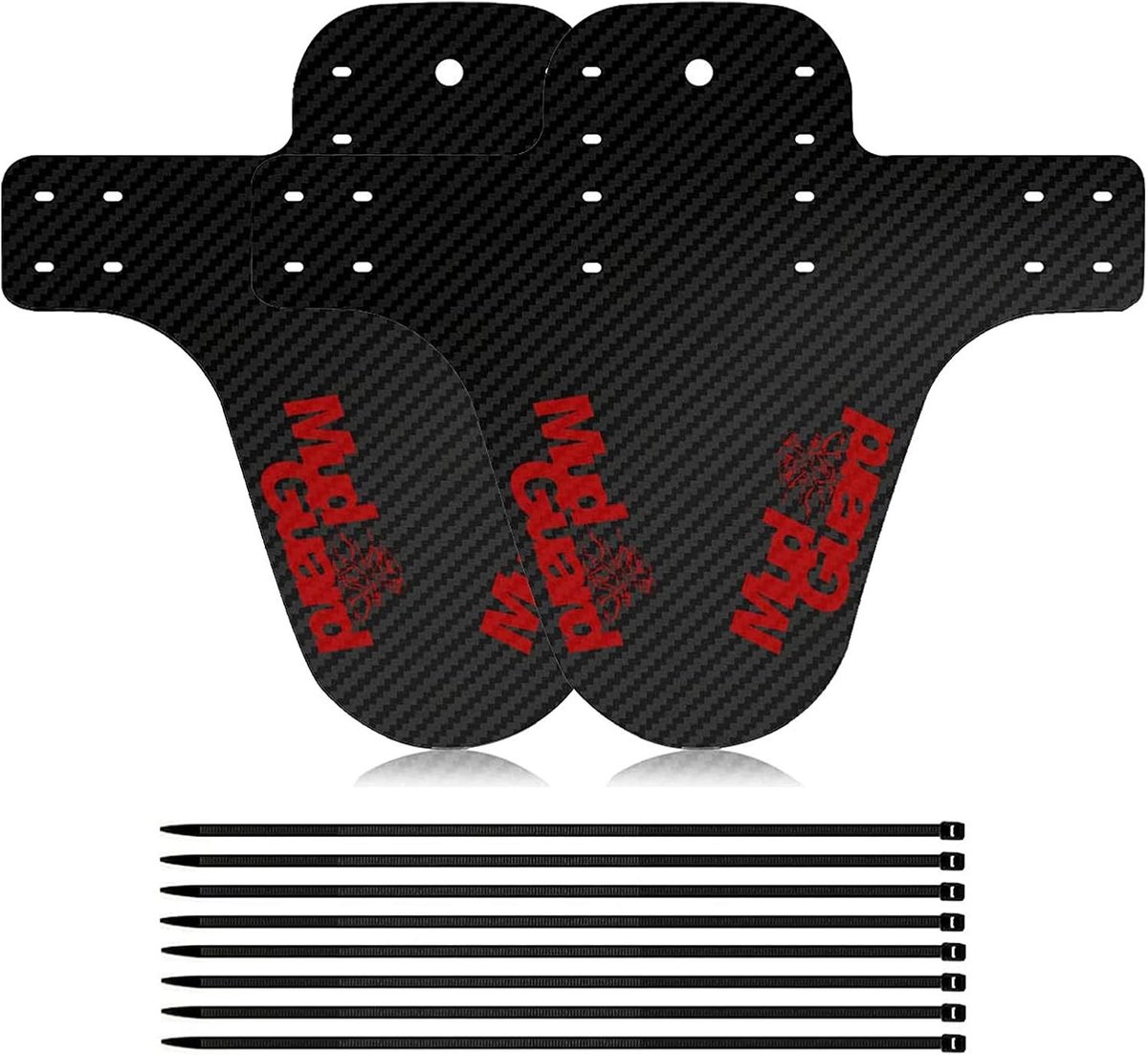 Set van 2 MTB Carbon Fiber Spatborden voor Fietsen en Mountainbikes, Bescherming tegen Modder en Vuil, Ideaal voor Schoonhouden van je Fiets