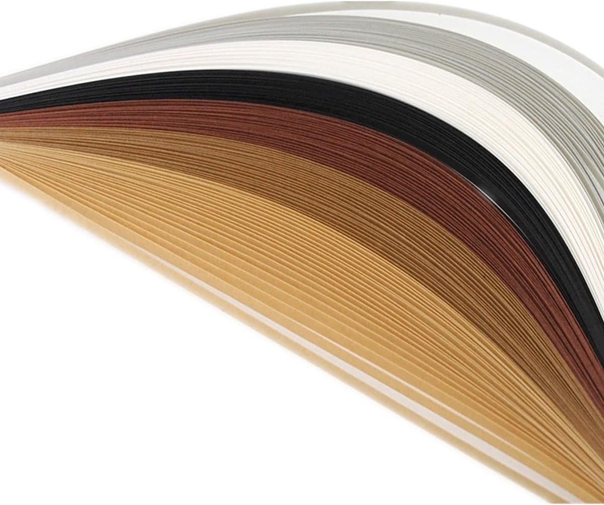 Quillingpapier Gradient Strips 3mm voor Filigrana Knutselen - 120 Stuks in Regenboogkleuren, 21" Lengte