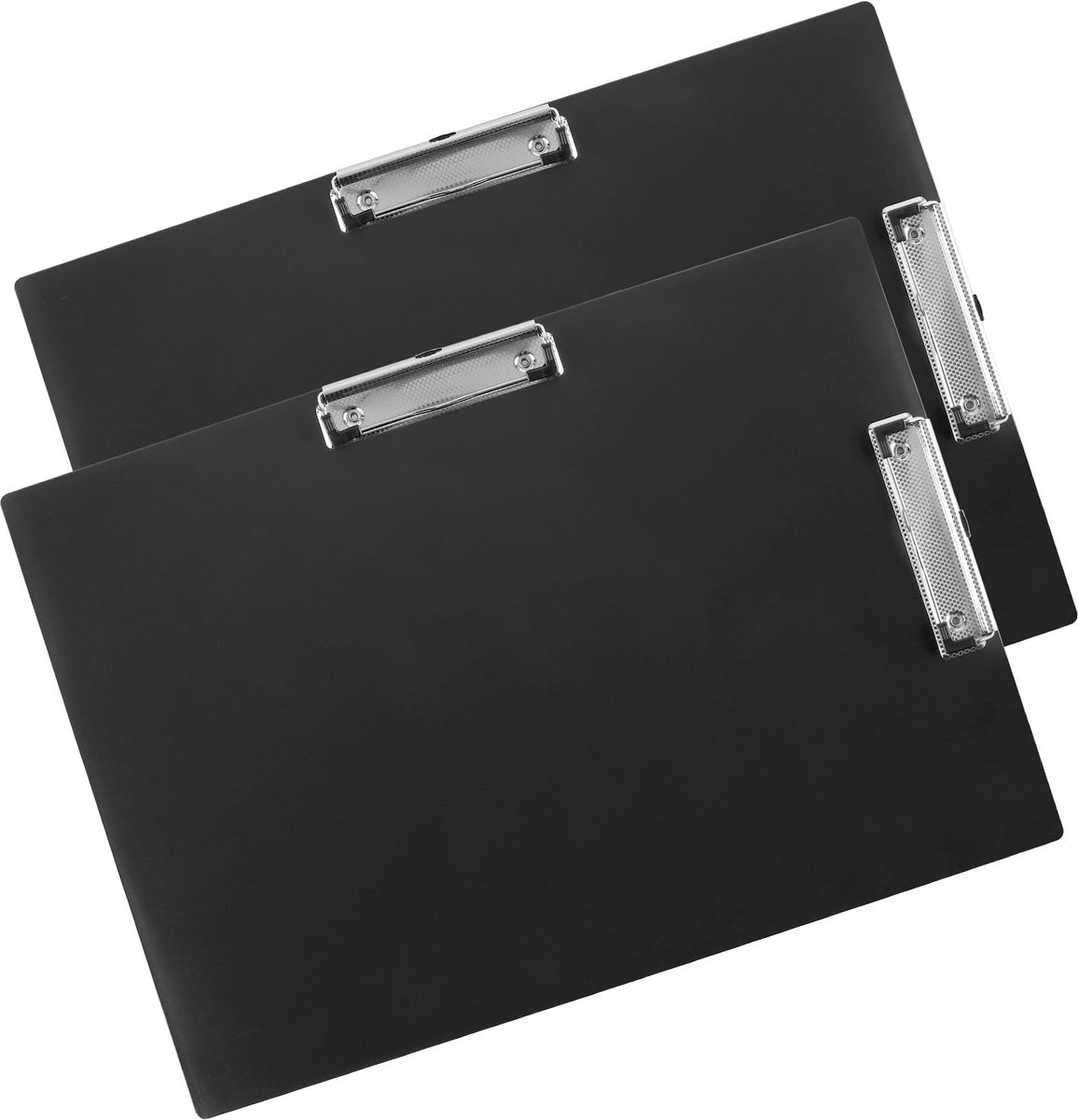 Klembord A3 met dubbele clip - zwart plastic - laag profiel - ideaal voor schetsen en kunst - ShopVlot