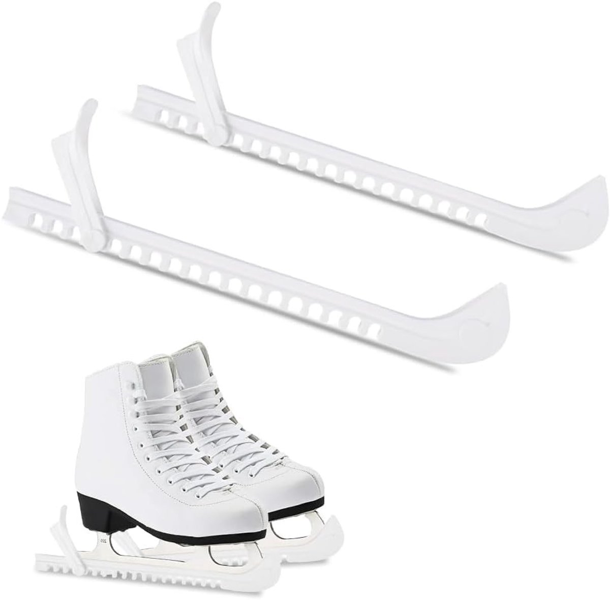 Beschermhoes voor IJshockeyschaatsen met Messing Patroon - Duurzame Plastic Covers voor optimale Bescherming