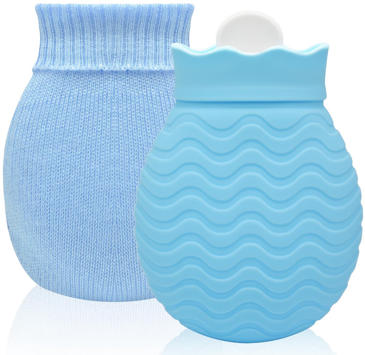 Warmwaterkruik 320 ml - Gladde hoes - Lekvrij - Pijnverlichting voor nek en schouders - ShopVlot