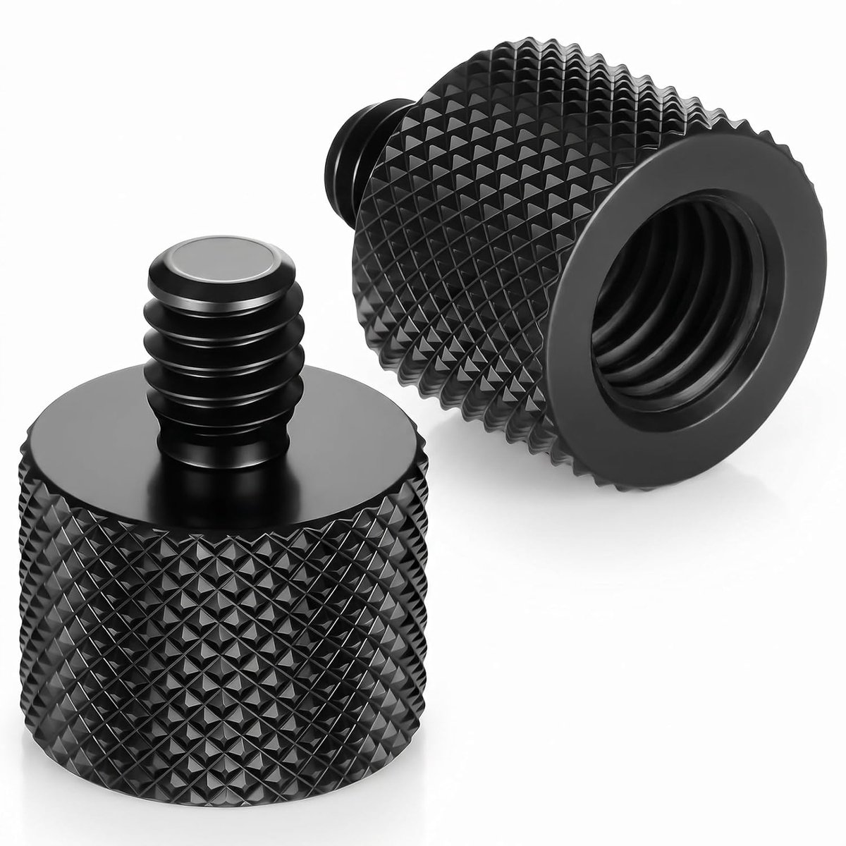 Schroefdraadadapter 1/4 naar 3/8 - Aluminiumlegering - Dubbele schroef converter - ShopVlot