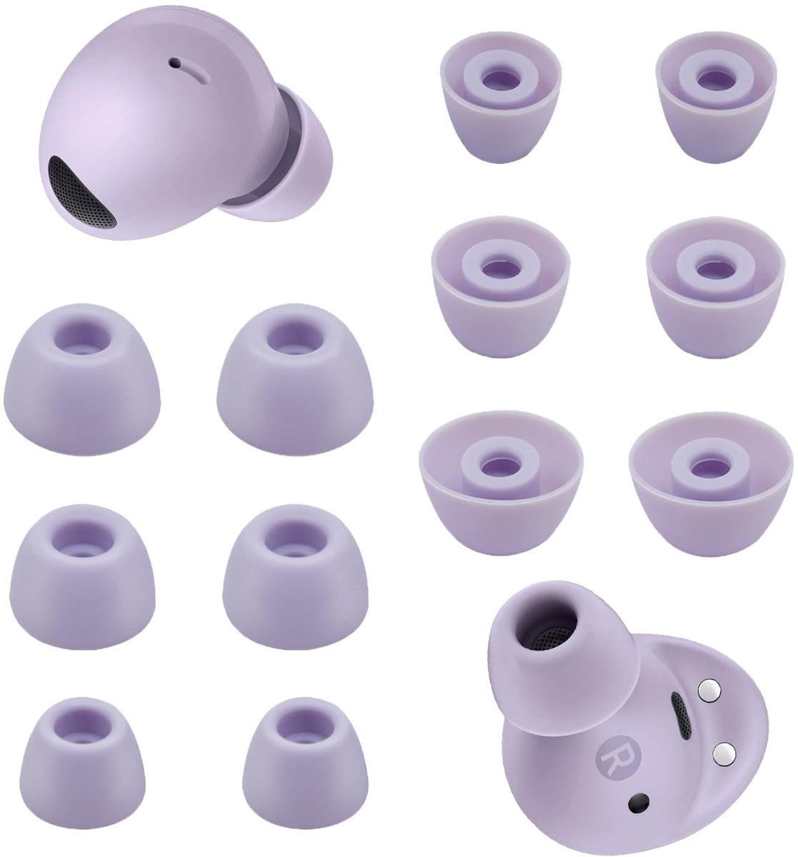Vervangende oordopjes voor Galaxy Buds 2 Pro - 6 paar siliconen - S/M/L - optimaal comfort - ShopVlot