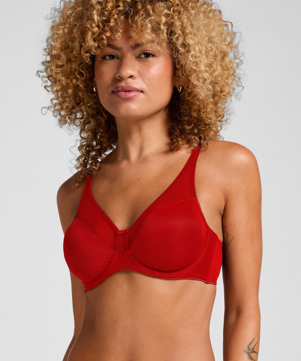 Hunkemöller Nina Non-Padded Underwired Minimizer Bra Rood
