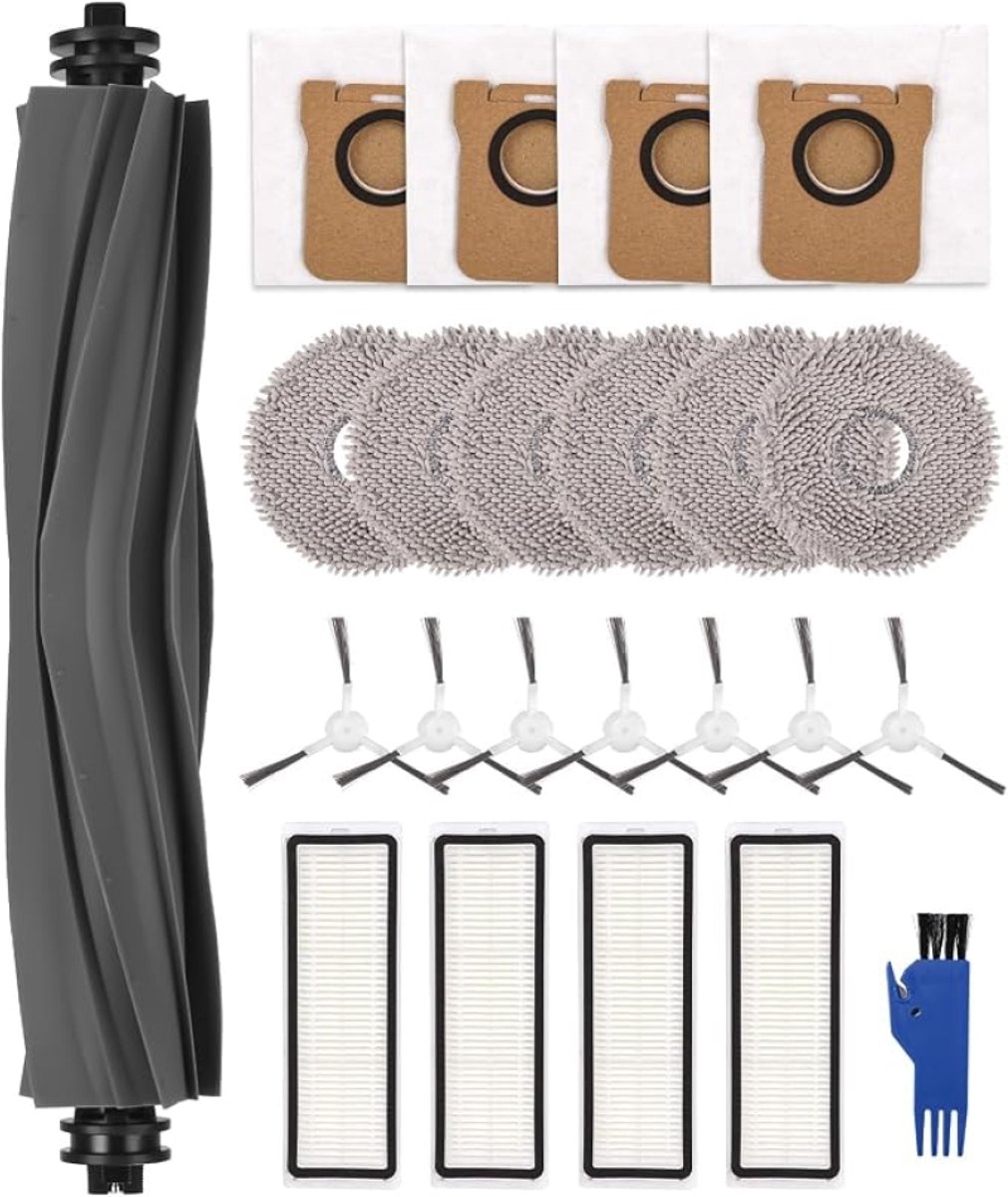 Reserveonderdelen accessoireset voor Dreame L10s Ultra robotstofzuiger - 1 hoofdborstel, 7 zijborstels, 4 filters, 6 dweilpads, 4 stofzakken, 1 reinigingsborstel