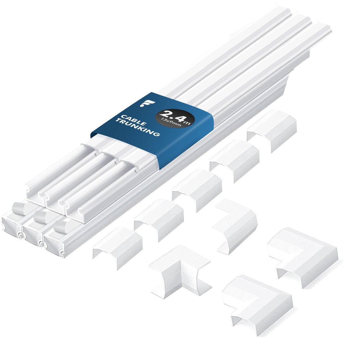 Kabelgoot 2,4 m - Kabelafdekking - Voor elektrische kabels - Bescherm en orden je kabels - ShopVlot