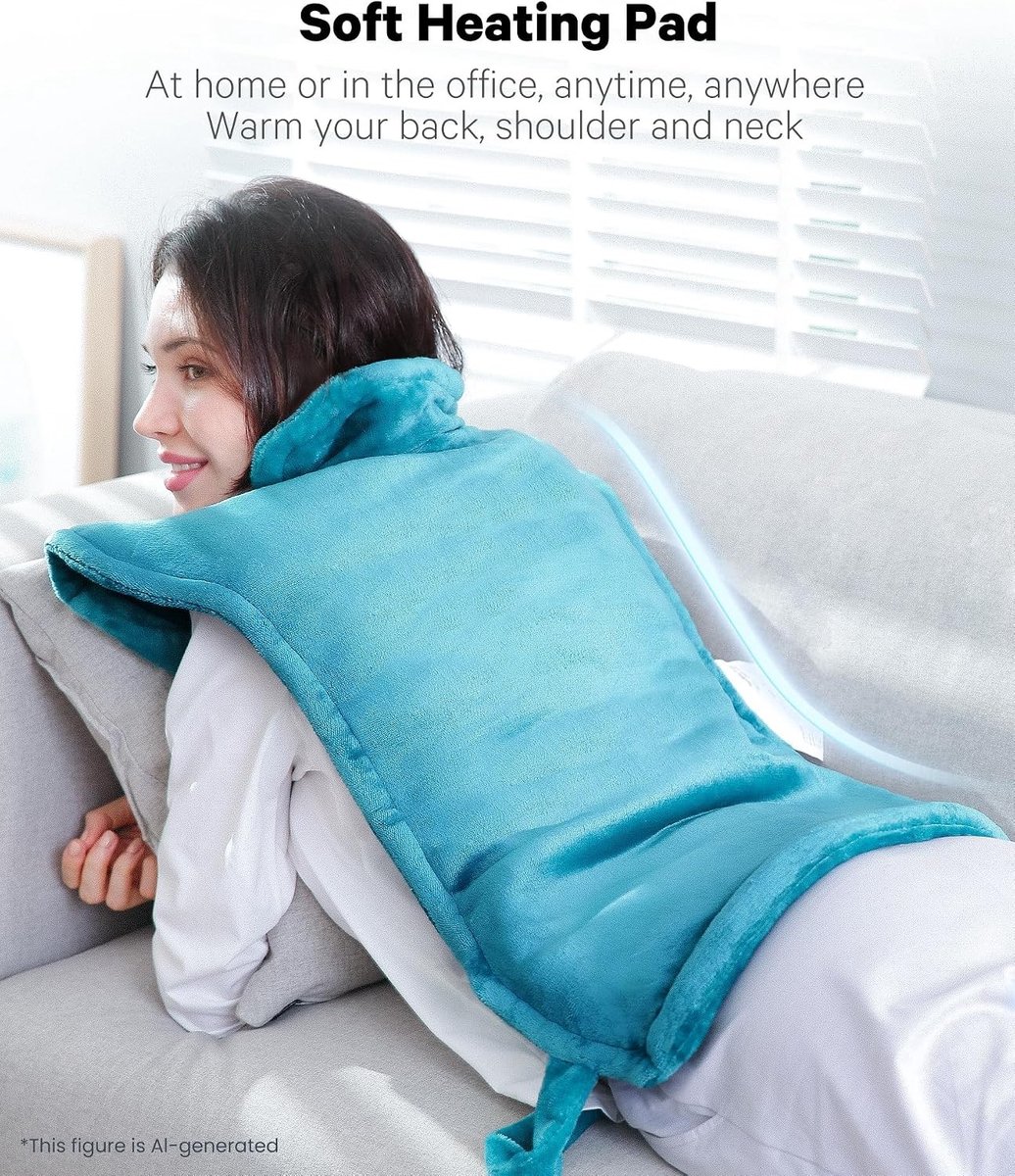 Schouder- en Nekmassage Deken - Zacht Flanel - 60 x 85 cm - Elektrisch met Warmtefuncties - Voor Ontspanning en Comfort