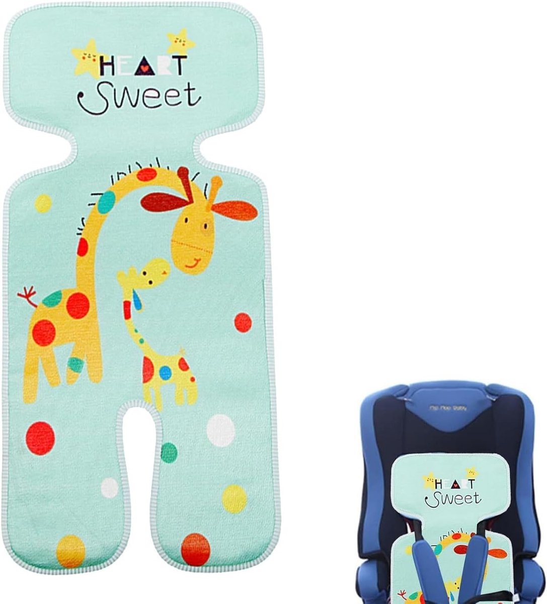 Ademend Zomer Kussen voor Kinderwagen, Zweetbestendig Zitkussen voor Buggy, Autostoel en Kinderwagen, Bescherming en Comfort voor Kinderen