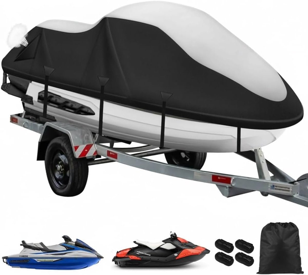 Jetski motorboot tarpaulin 3XL - 900D heavy duty - waterdicht - optimale bescherming - ShopVlot