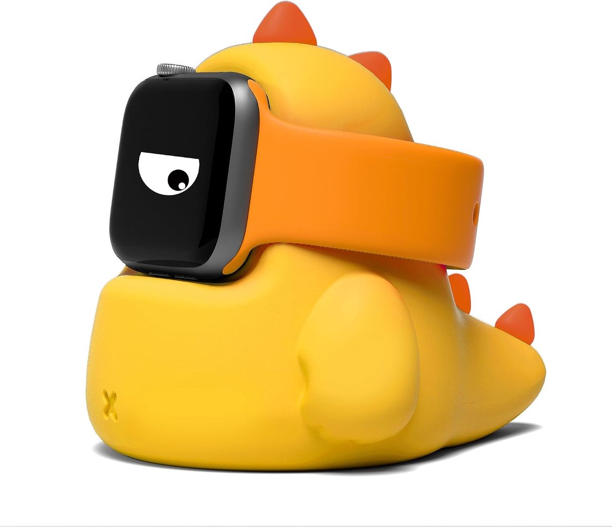 Dinosaur iWatch Charger Stand Compatible with Apple Watch Ultra/8/SE2/7/6/SE/5/4/3/2/1, Supports Bedside Mode, Yellow - ShopVlot