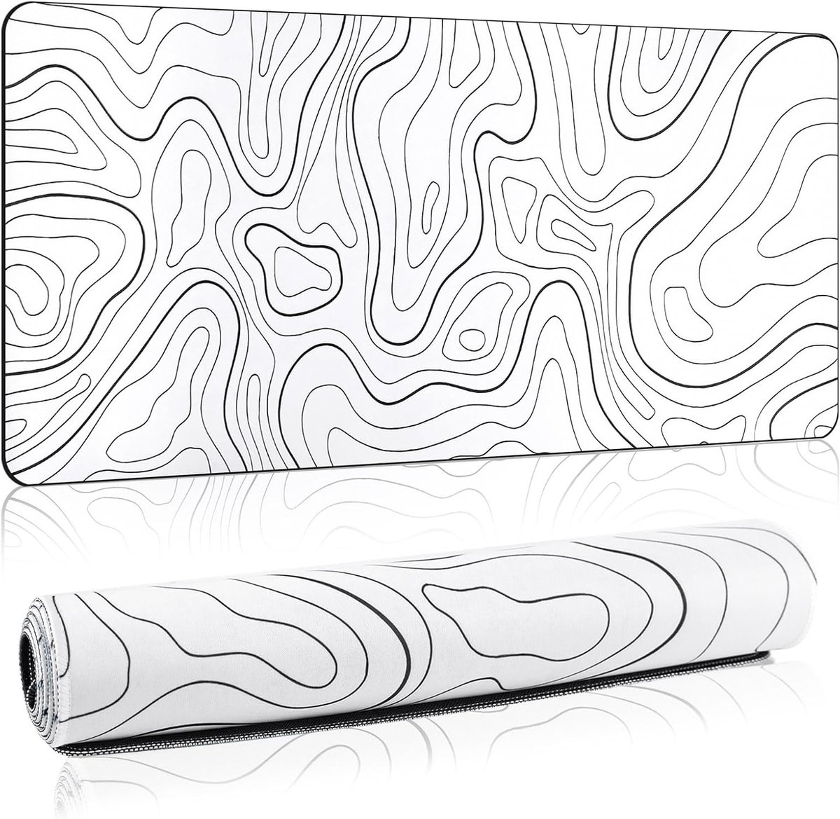 SnelShoppen - Gaming Muismat XXL 900 x 400 mm - Vloeibare Kunst, Waterdicht, Antislip Bureauonderlegger voor PC - Professionele Gamers, Verbeterde Pre