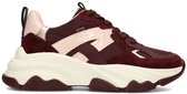 POSH by Poelman GIGI Dames Sneakers - Bordeaux met combinatie