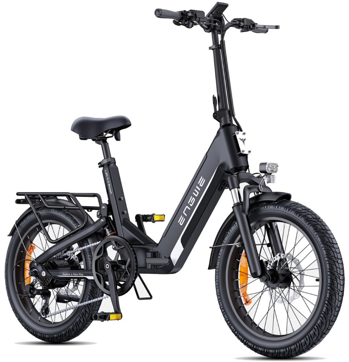 ENGWE L20 3.0 Boost E-Bike -20 inch - 85km actieradius - 250W motor - zwart