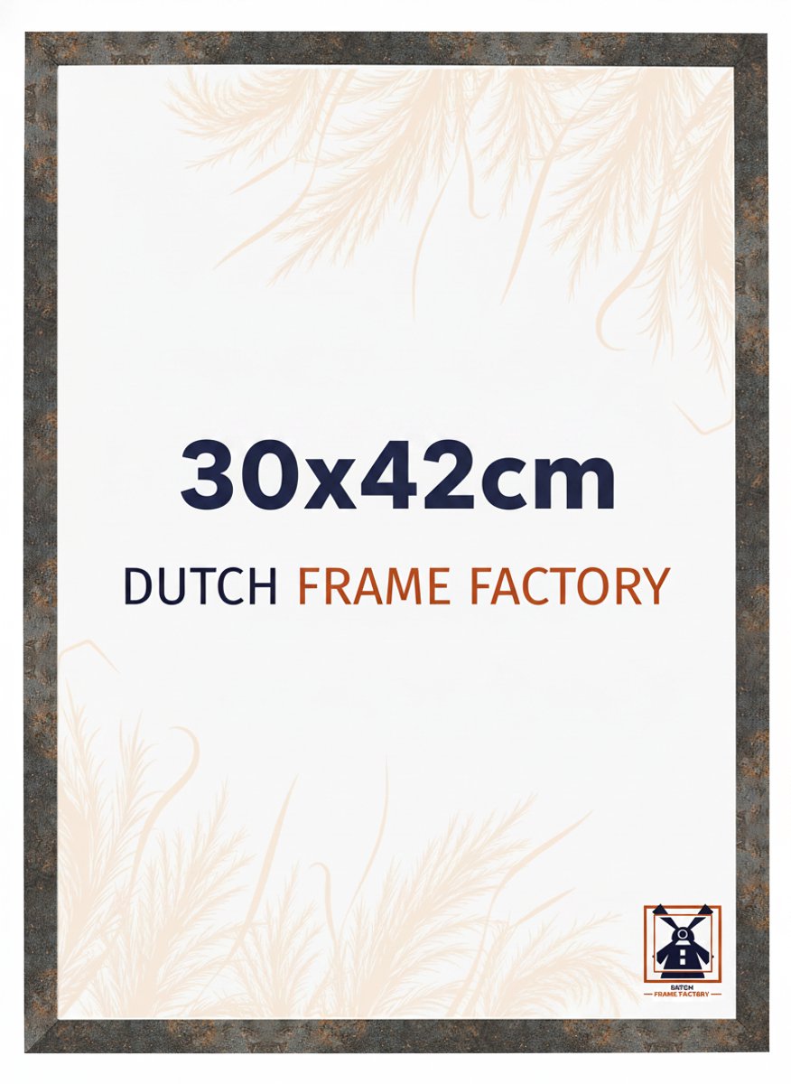 Fotolijst 30x42 cm - MDF - Geoxideerd Metaal - Benno