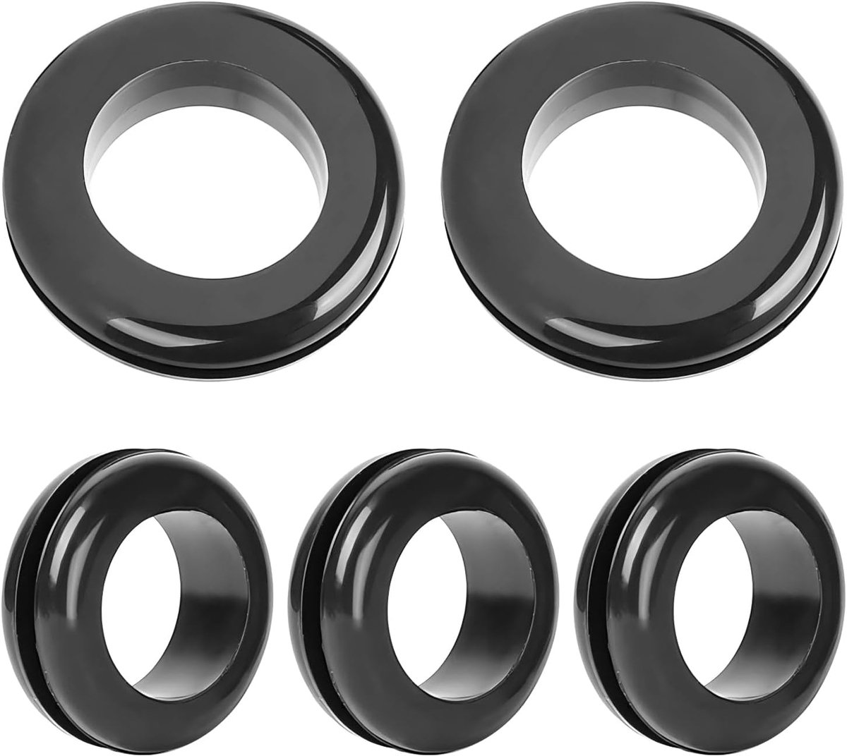 6 stuks rubberen stoppen voor gaten, gatdiameter 40 mm, inbouwdiameter 50 mm, rubberen gatgeleiding, wanddoorvoer van - ShopVlot