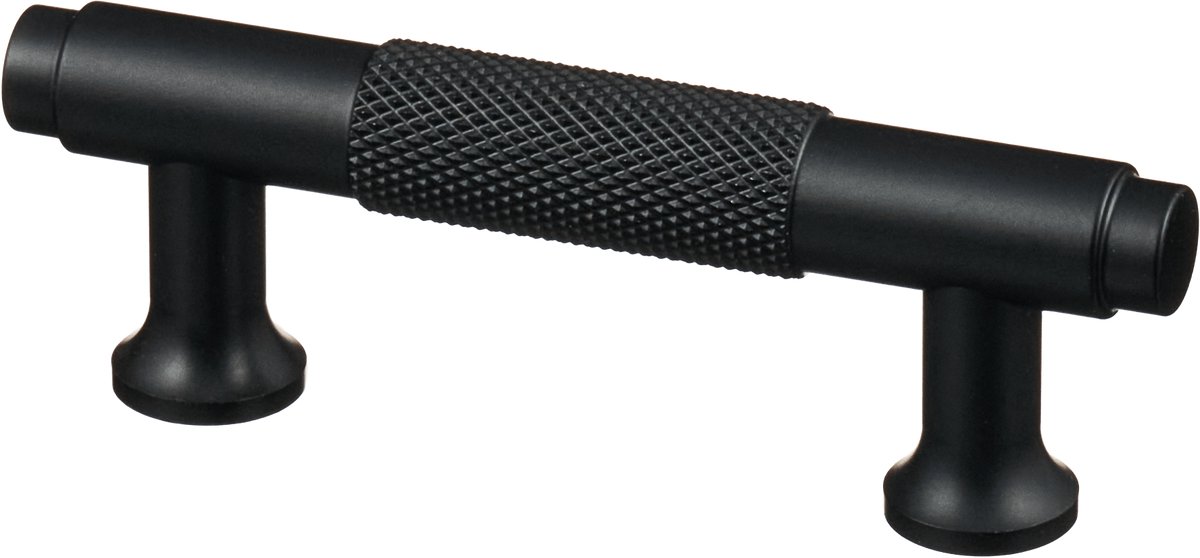 Handgreep Zwart - diamond cut - 64mm/98mm