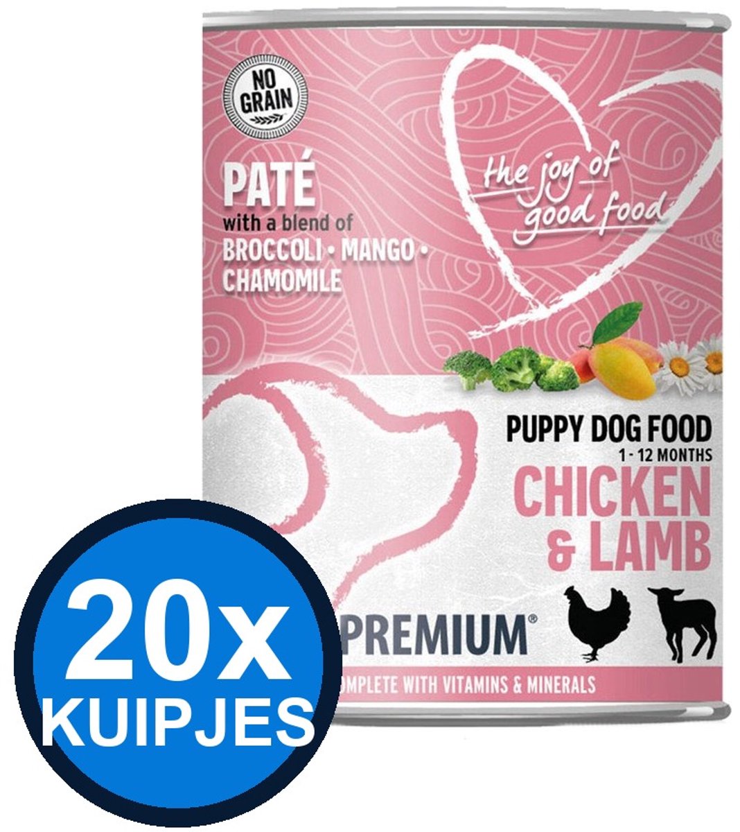 Euro Premium Euro-Premium - Pate Puppy Chicken & lamb - Hondenvoer Natvoer - 400 g