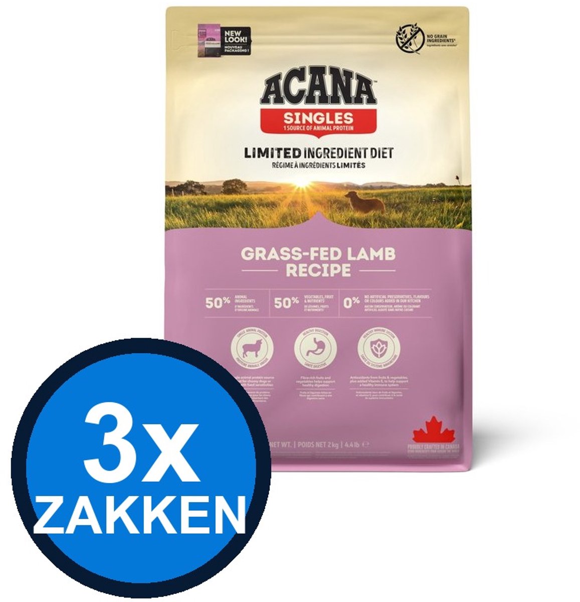 Acana Acana - Singles Grass-fed Lamb - Hondenvoer Droogvoer - 2 kg