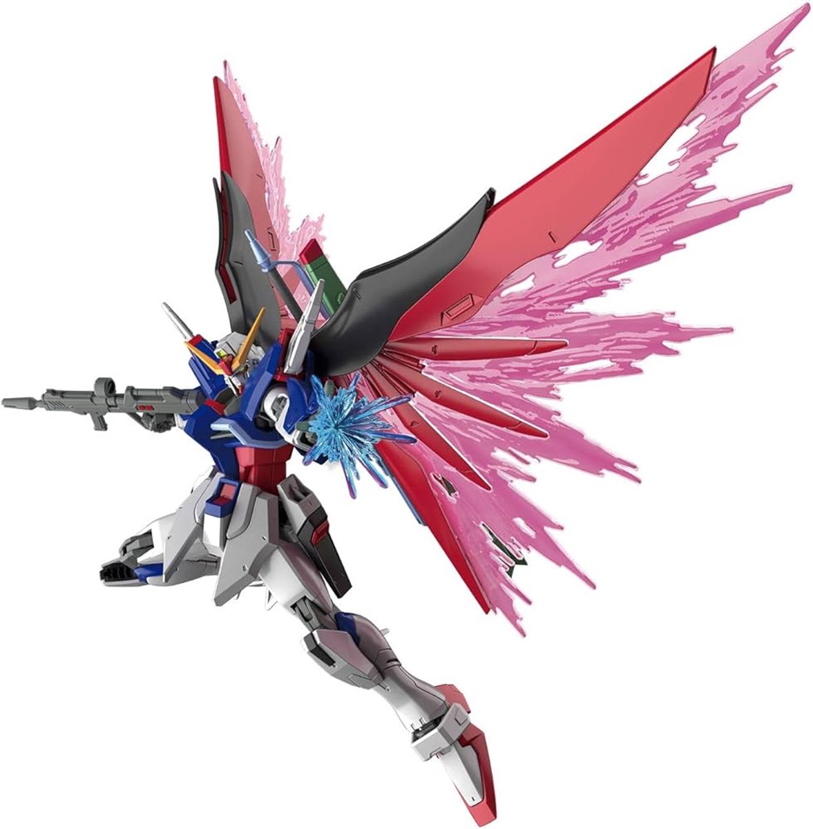 Gundam Destiny Extreme Blast Mode MG 1/100 Model kit | Gunpla titan robot bouwpakketten voor volwassenen | Speelgoed modelbouw zonder verf lijm of gereedschap | Japanse 3D kunstof puzzel | Manga anime action figure box set incl stand