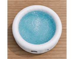 Opblaasbare Whirlpool Spa Comfort 4-Persoons Ø180 cm – Grijs/Wit PVC Gelamineerd 708L – Binnen & Buiten Gebruik – Inclusief Afdekking – Vervangende Jacuzzi Hot Tub – Novihomestore