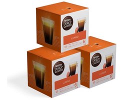 Nescafé Dolce Gusto Lungo Kaffeekapseln (3 x 16 Kapseln)