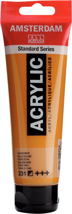 Amsterdam Standard Series acrylverf tube van 120 ml in Goudoker 231.