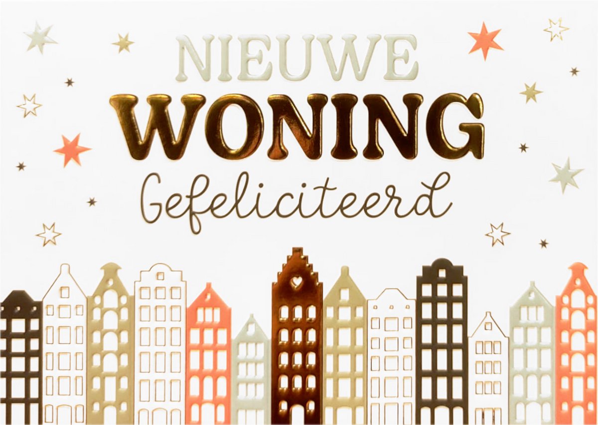 Wenskaart Daisy nieuwe woning gefeliciteerd