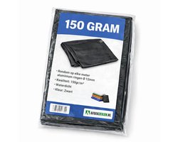 Perfect Cover® Super Sterk Afdekzeil - 12 x 15 m - Zwart - 150 g/m² - Scheurbestendig en Waterbestendig Zeil voor Buiten Tuinmeubelen, Aanhanger of Zwembad - Multifunctioneel als Grondzeil of Autohoes - Met Metalen Zeilringen