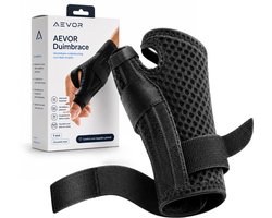 AEVOR® Duimbrace - Universeel - Links en Rechts - Verstelbaar - Artrose - Zwart - One Size