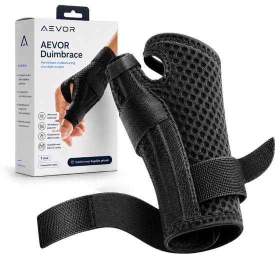 AEVOR® Duimbrace - Universeel - Links en Rechts - Verstelbaar - Artrose -...