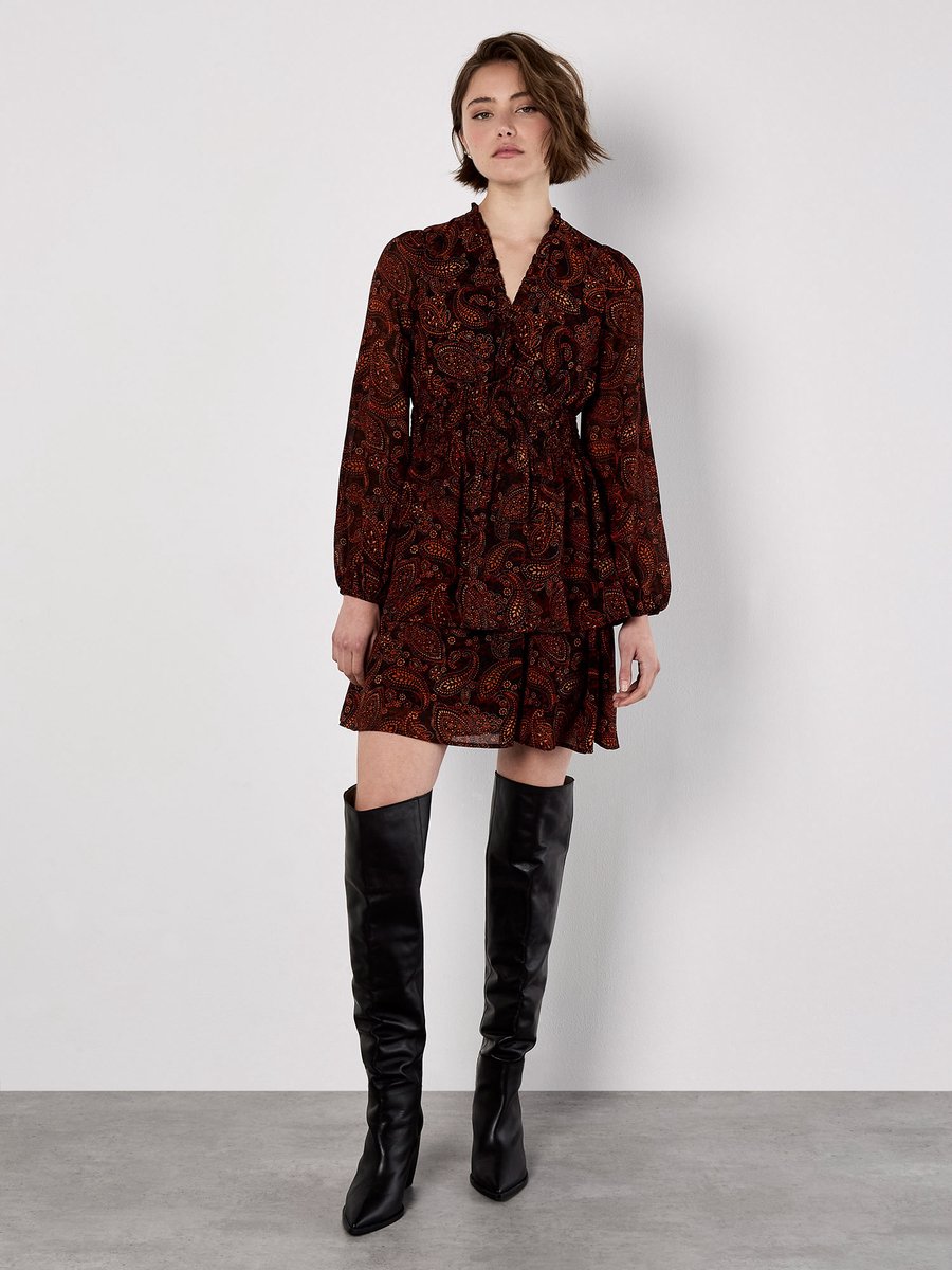 Batik Paisley Mini Dress