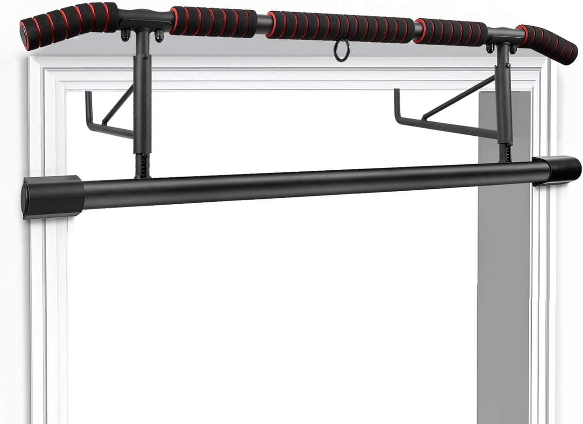 Verstelbare pull-up bar voor deur, zonder schroeven, ideaal voor krachttraining, thuisgym en veelzijdige oefeningen