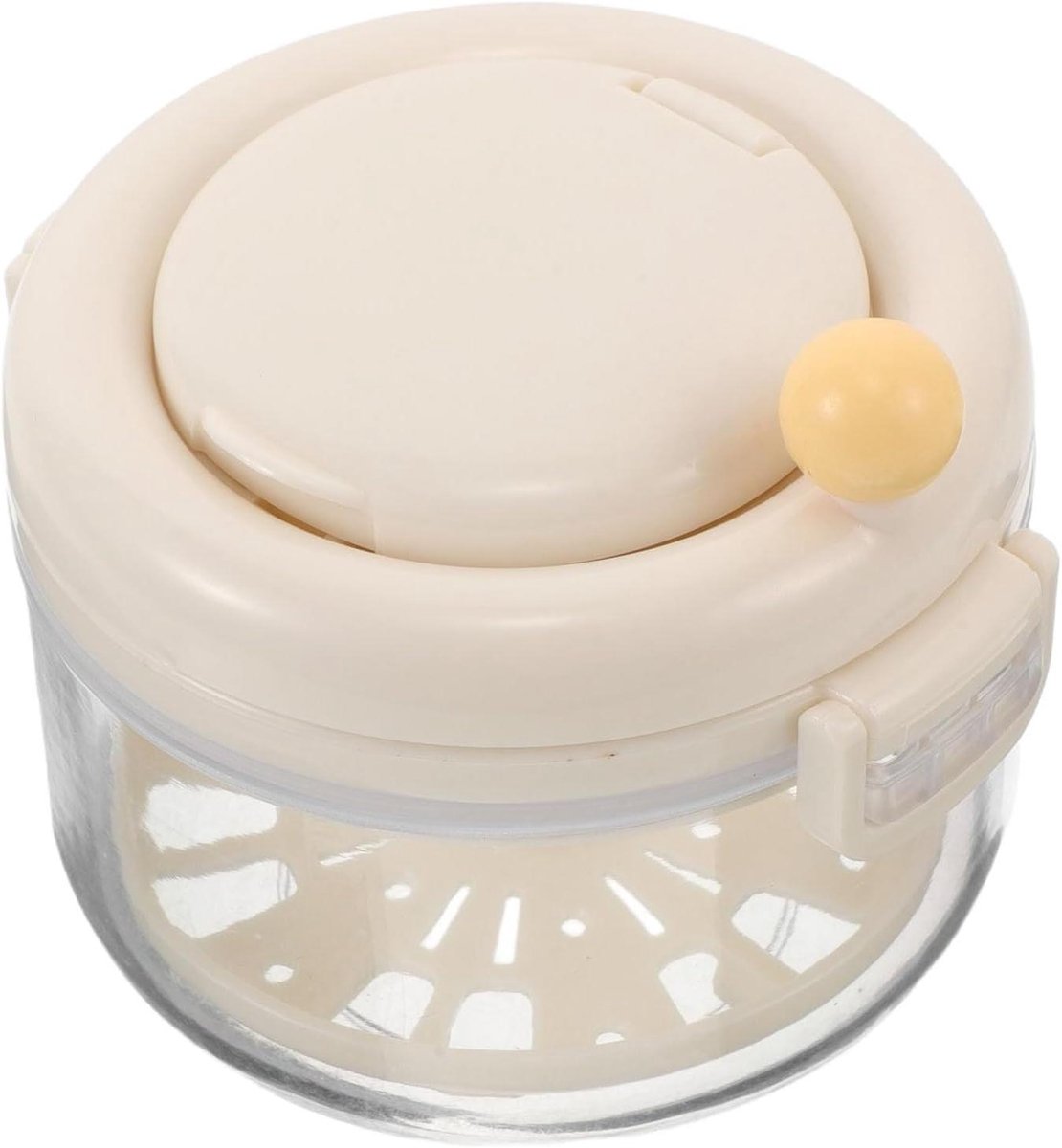 Retainer Opbergdoos - Orthodontische Bewaarbox - Mondverzorging Organiseren - Ingebouwde Spiegel - 9 x 8 x 7 cm - Transparant
