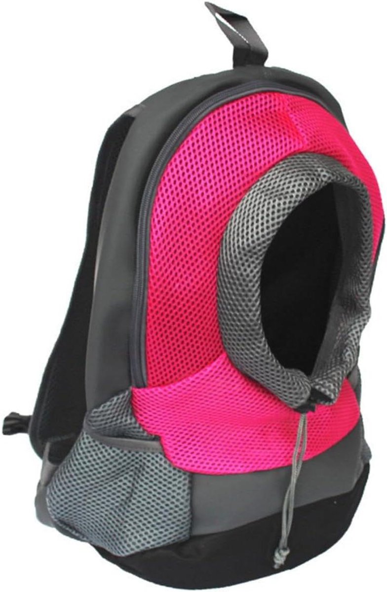 Hondenrugzak Drager - Reistas Hond Kat - Huisdier Vervoeren - Handen Vrij - 42 x 16 x 29 cm - Roze