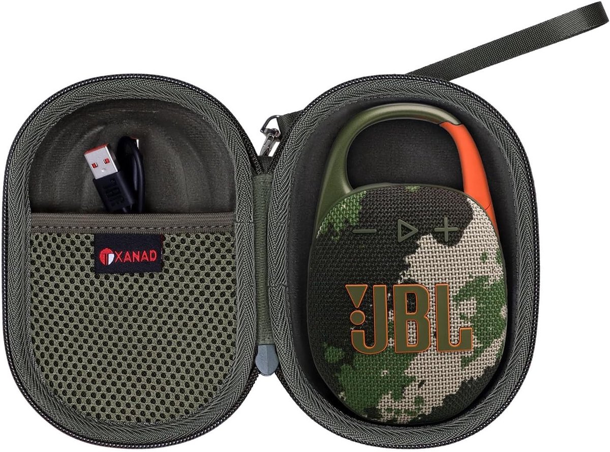 Beschermende hoes voor JBL Clip 5 - Draagbaar, Bluetooth, Groen | Compatibel met JBL soundcore Select 4 en JBL Clip 5 luidsprekers, Ideaal voor onderweg