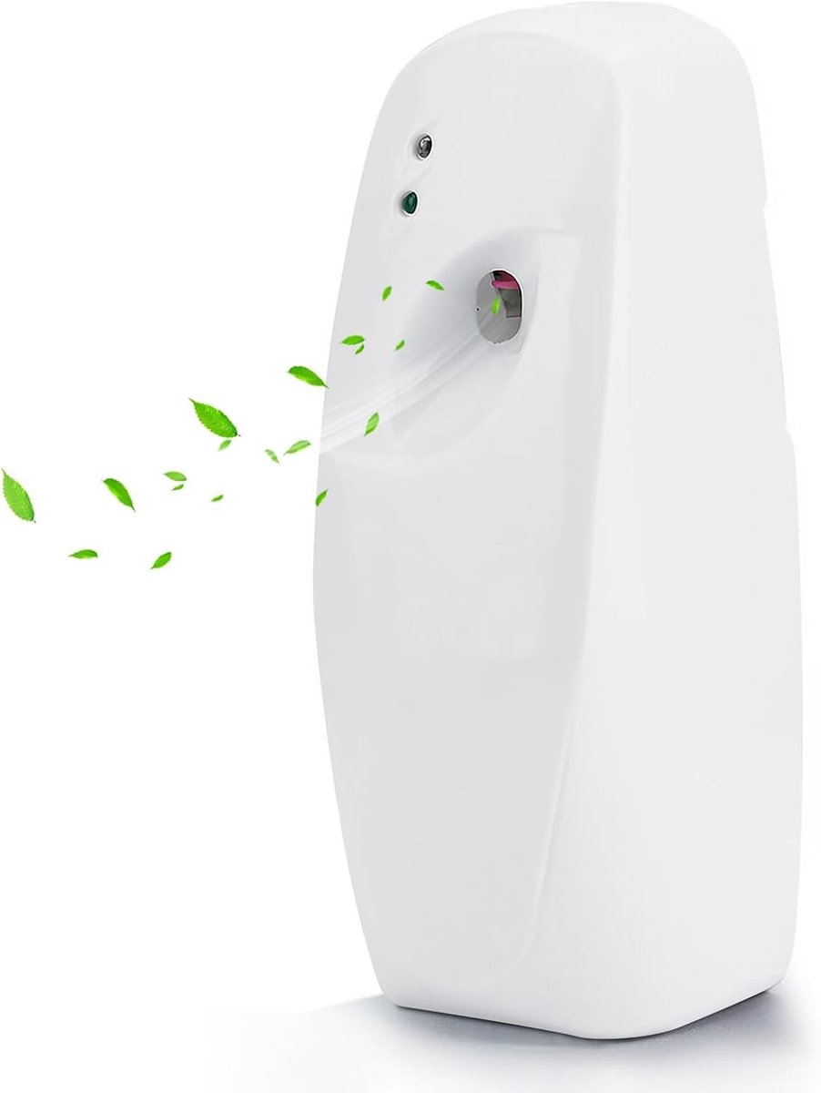Automatische Luchtverfrisser met Lichtsensor en Instelbare Sprayintervallen, 300 ml Dispenser voor Thuis, Kantoor en Hotelgebruik