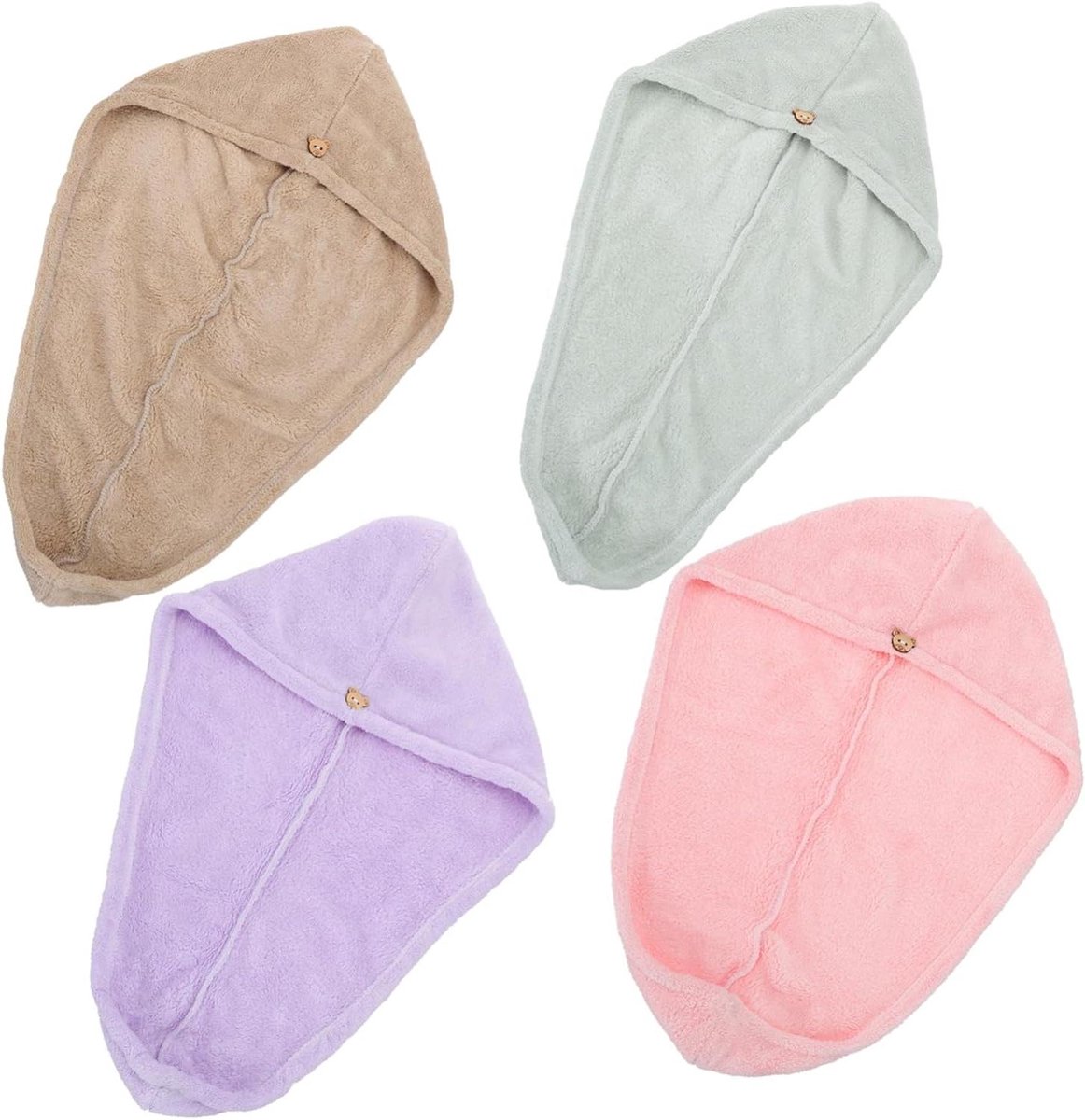 Sneldrogende Haarhanddoeken - Badmutsen Haar - Haar Drogen - Super Absorberend - 66x22cm - Diverse Kleuren