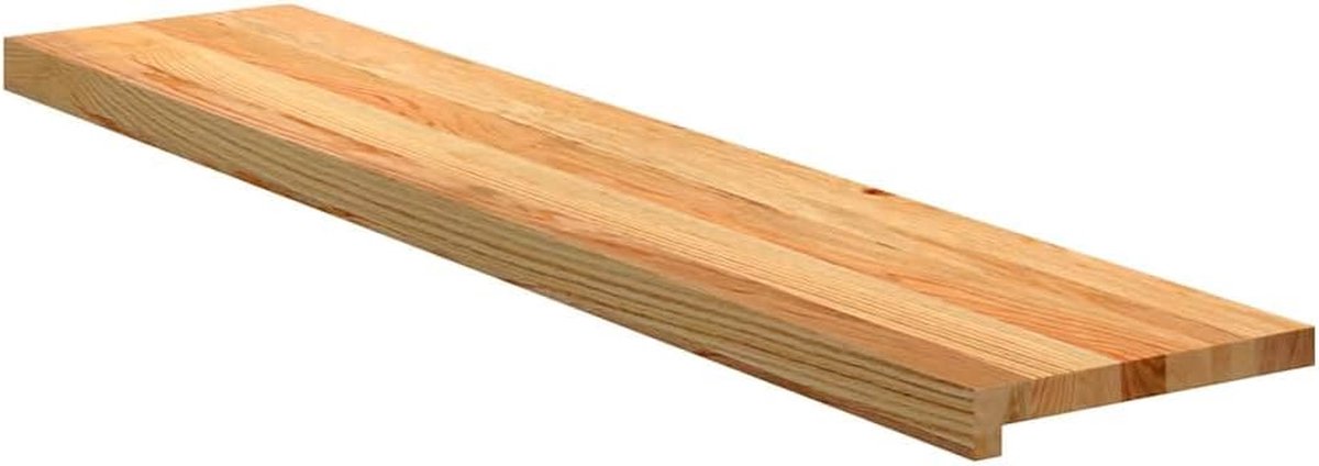 Houten Traptreden - Tredetrede Traptrede - Trap Verfraaien - Massief Eikenhout - 120x30x2 cm 4 stuks - Lichtbruin