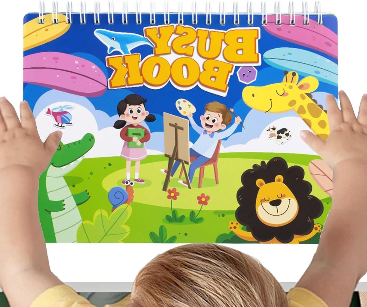 Leerboeken Dubbelzijdig - Educatief Spellen Boek - Vormen Leren Matchen - Herbruikbaar Schrijfoppervlak - 315 x 225 x 25 cm